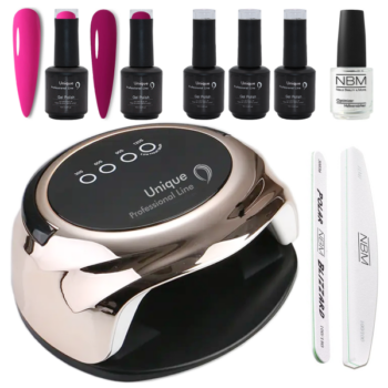 Gel Polish Set mit LED/UV Lampe, Pink
