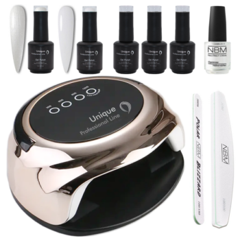 Gel Polish Set mit LED/UV Lampe, White